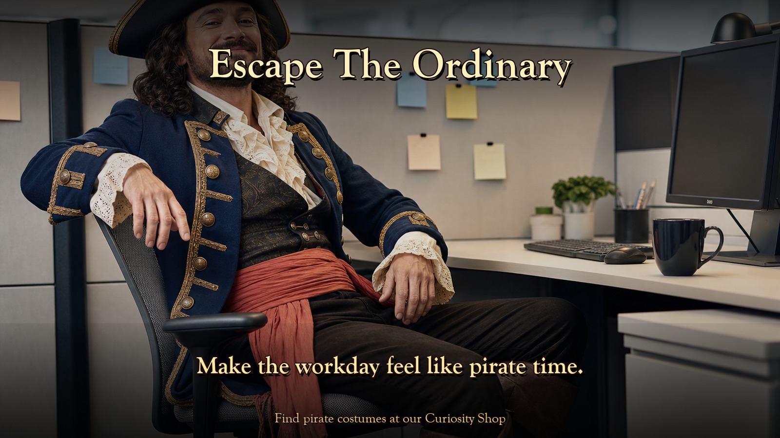 Escape The Ordinary. Make the workday feel like pirate time.
