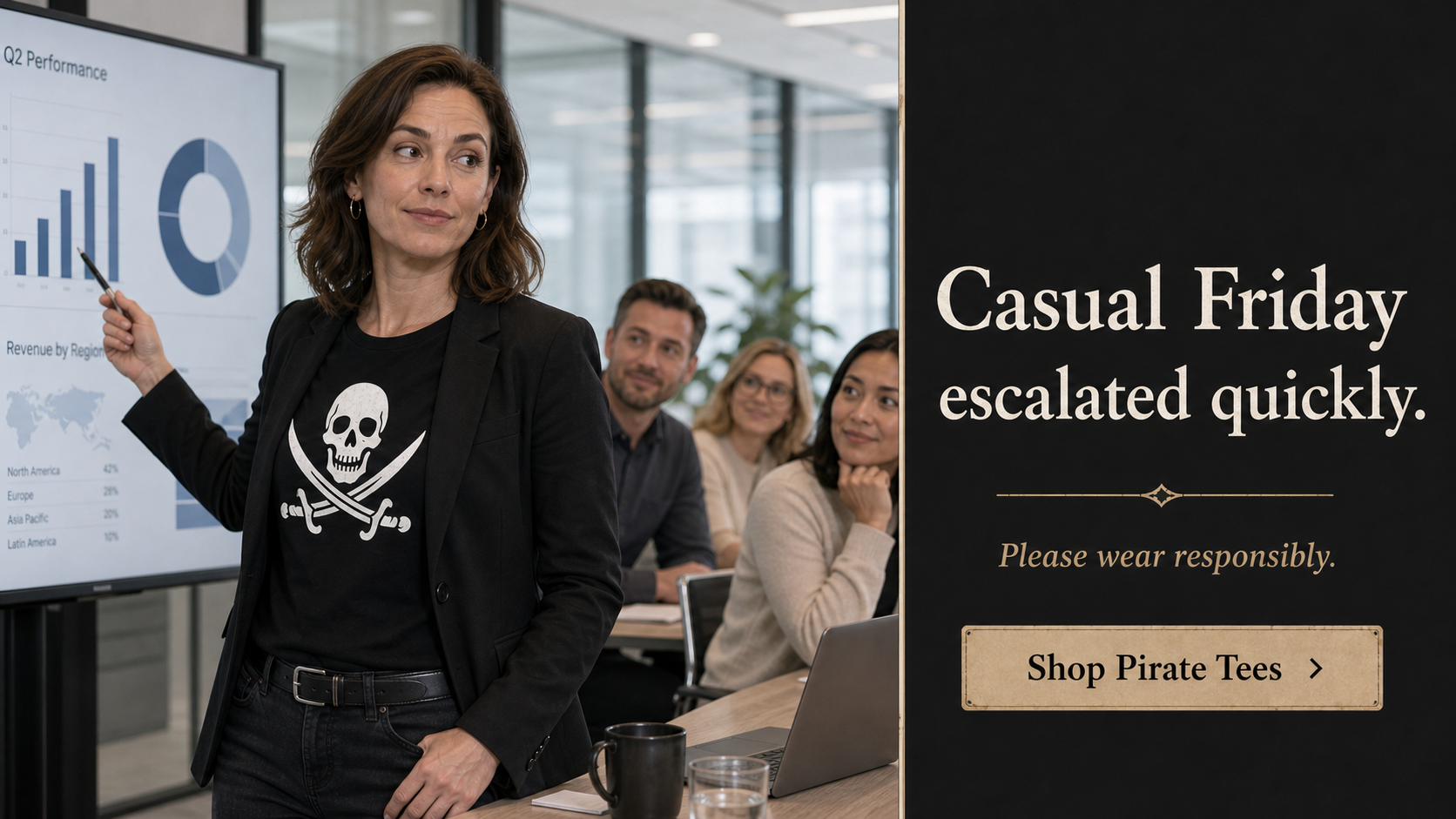 Casual Friday Has Escalated.. Wear the part of you that refuses to behave.