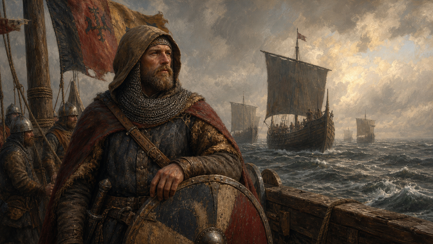 Medieval sea raiders.