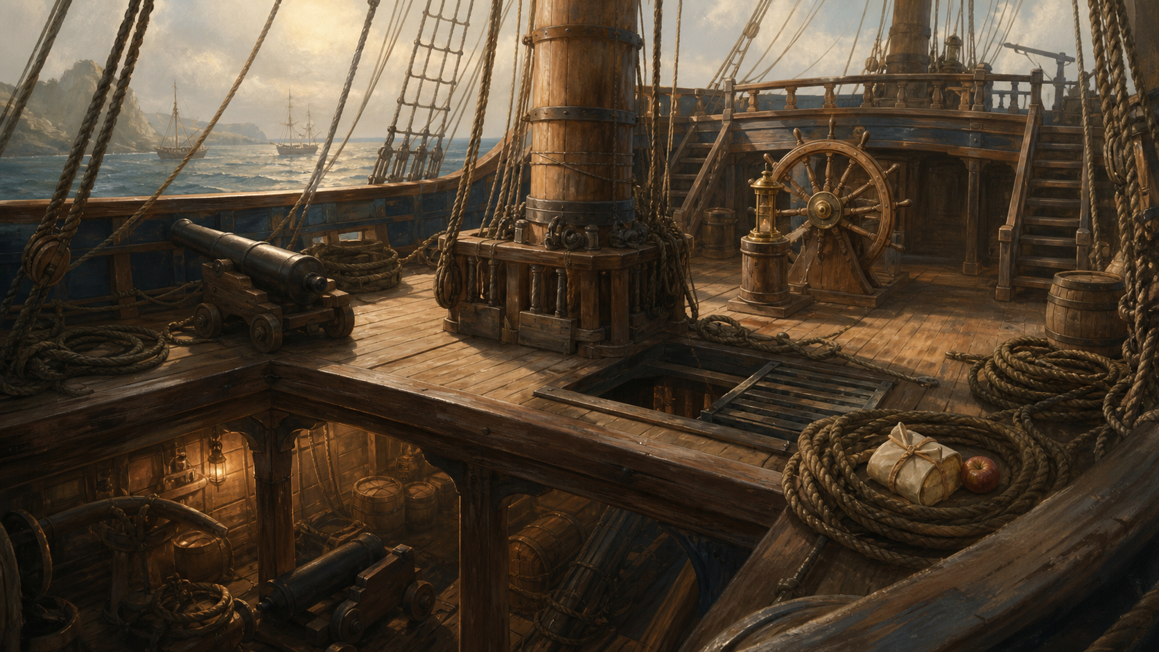 Anatomy of a pirate ship.