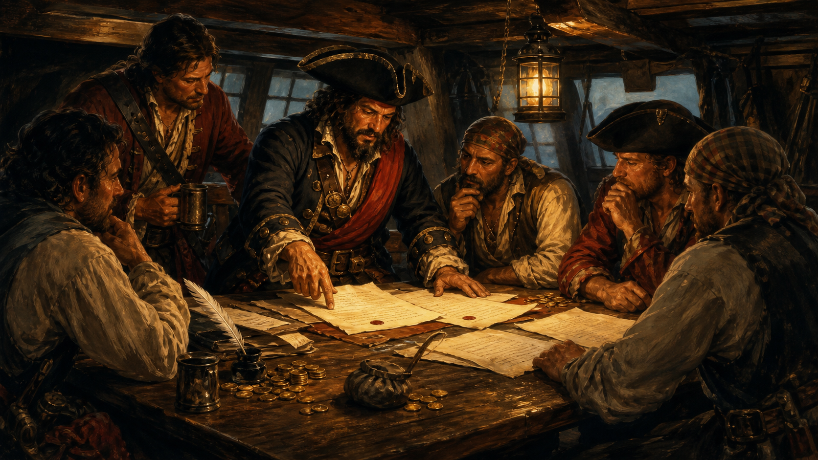 Pirate code of conduct and shipboard articles.