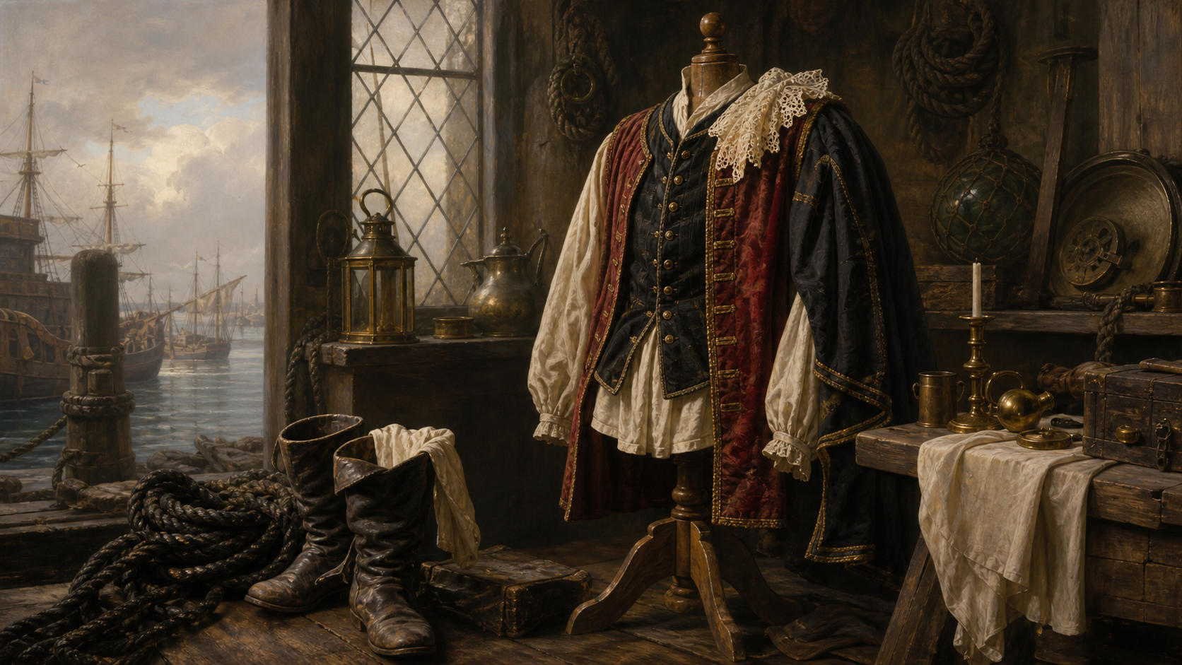Tudor pirate clothing and sailor dress.