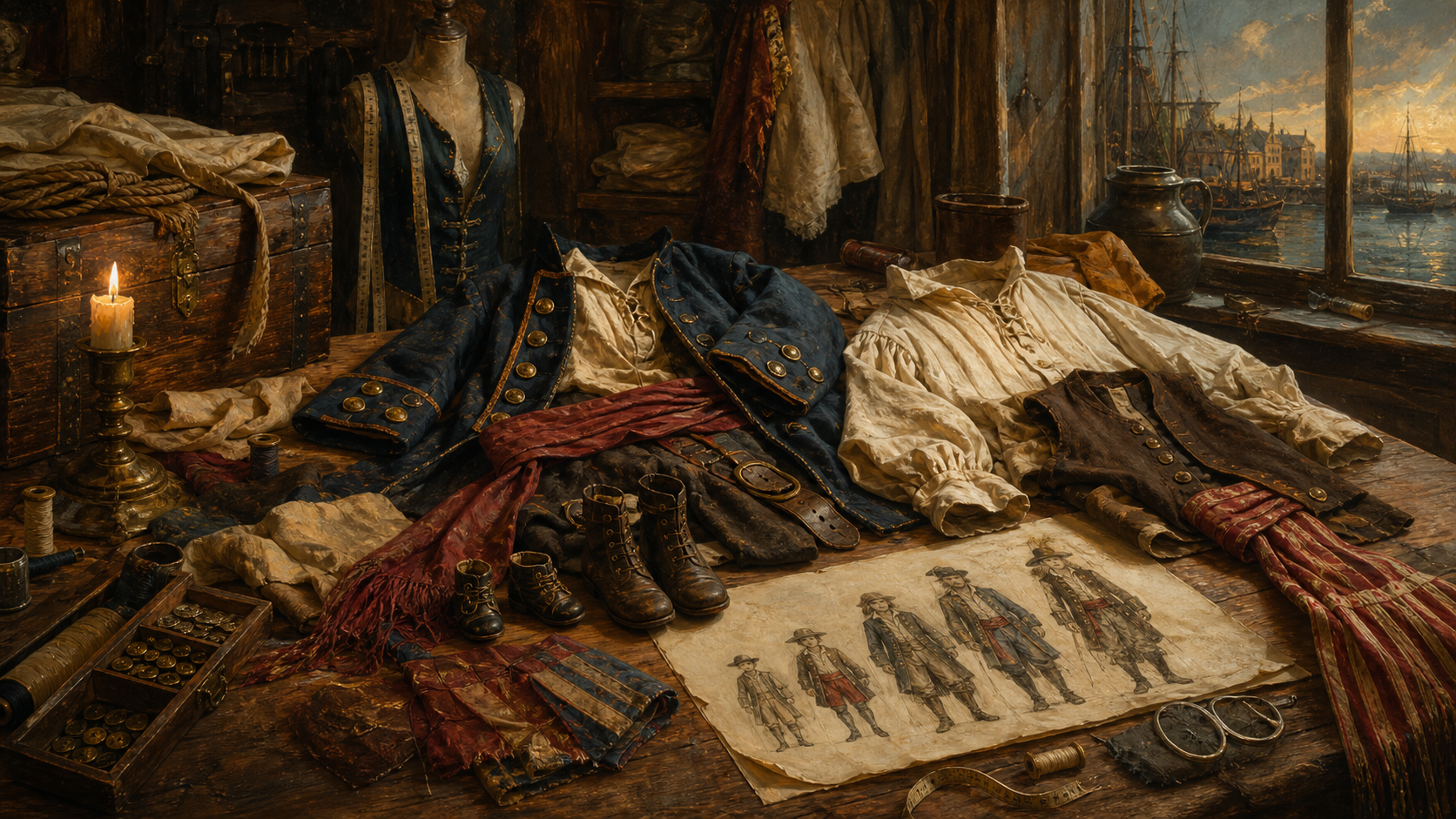 Pirate costumes for every age.