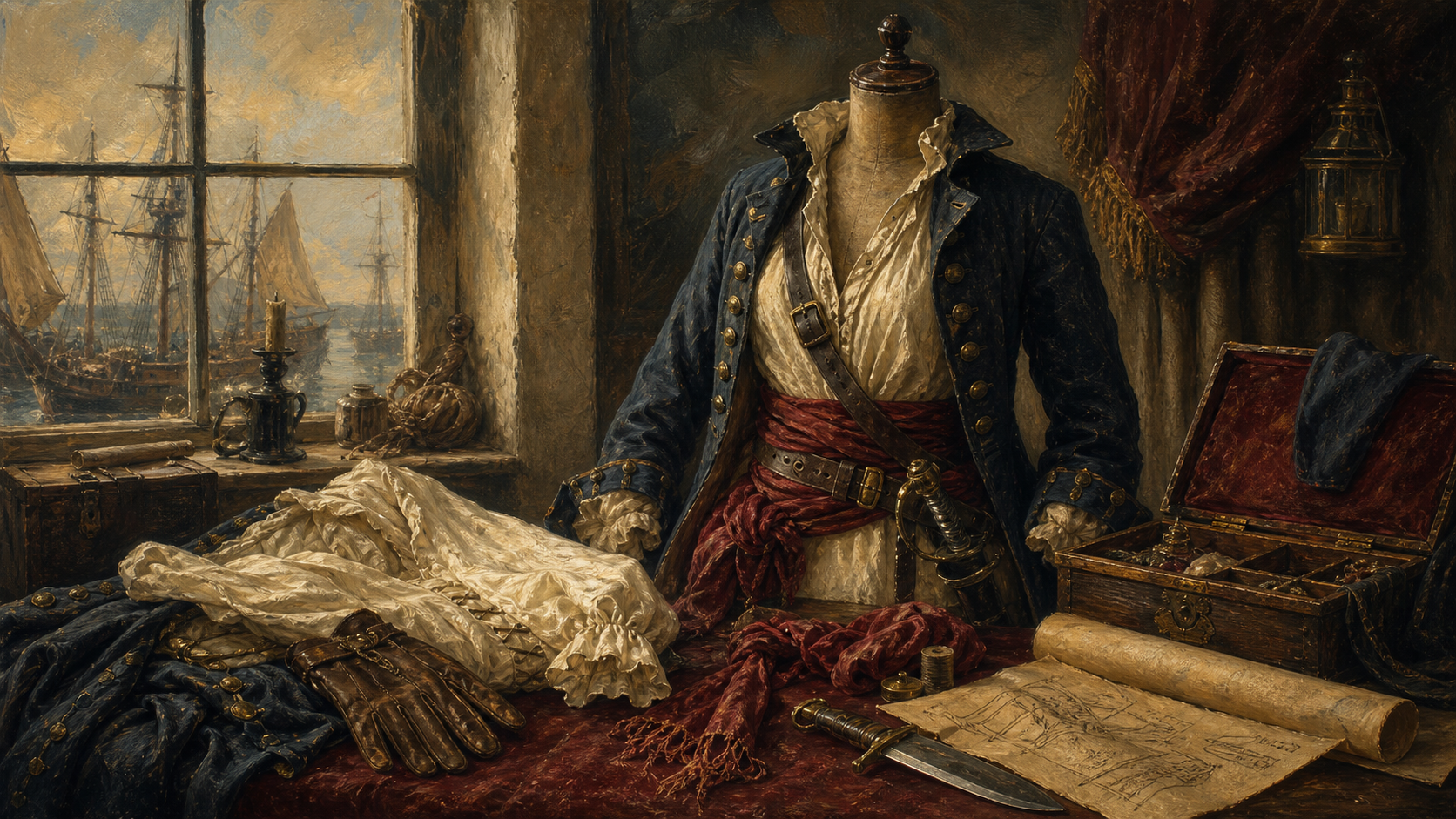 Women's pirate costume.