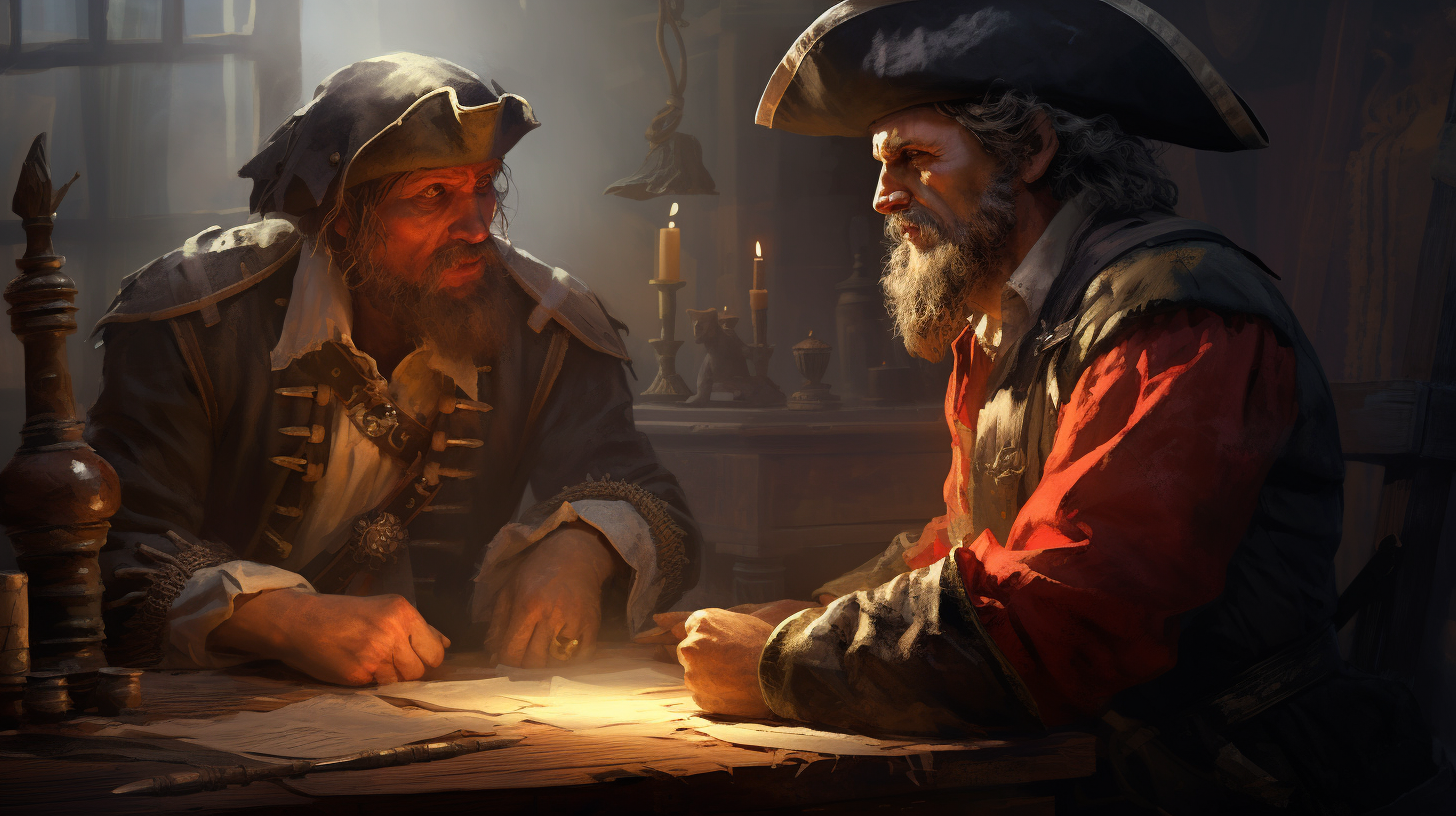 Pirate code of conduct illustration